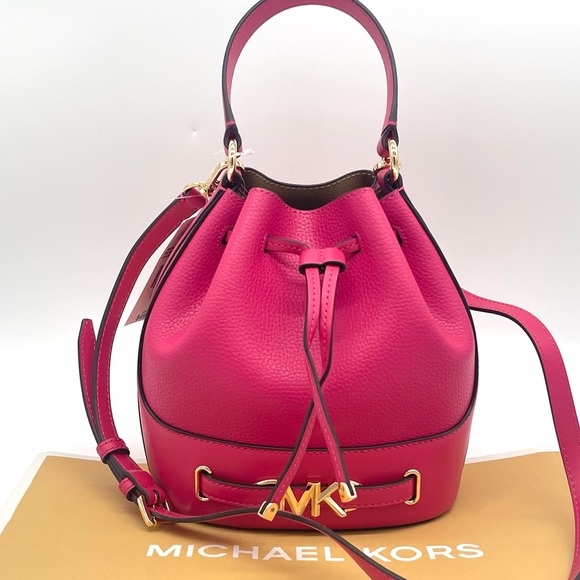 Michael Kors Reed Medium Bucket Messenger Crossbody Bag - Picture 4 of 8